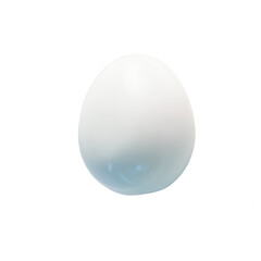 The Photo of boiled chicken eggs on a white background.