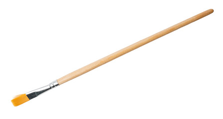 Fototapeta premium The Photo of a paintbrush on a white background.