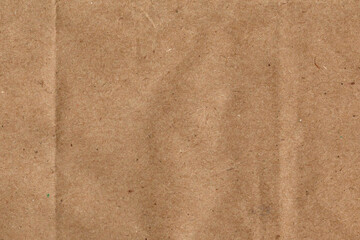 Wrinkled Brown Kraft Paper Texture
