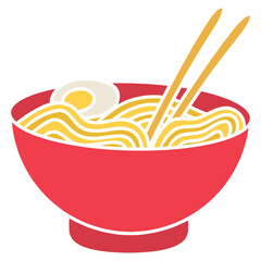 illustration of a bowl of noodle