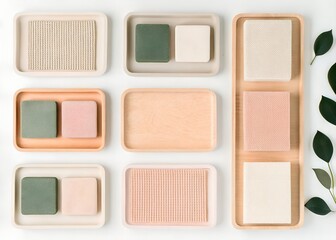 Minimalist Natural Soap Collection with Wooden Accessories
