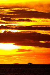 sunset over the ocean