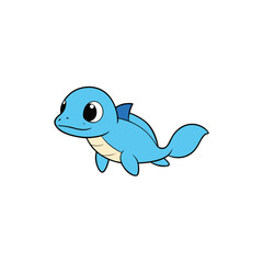 cartoon fish vector illustration