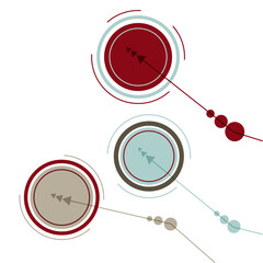 Abstract template background idea design style dark red green vector