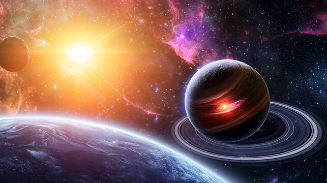 Mysterious pulsating cosmic object in a starry galaxy, revealing the wonders of astronomical discovery