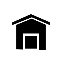 vector house glyph icon illustration