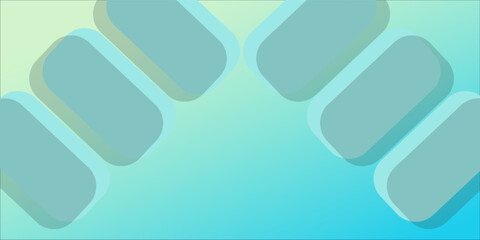 Minimal abstract background. Banner design with blue and green color gradation. Colorful and creative design.