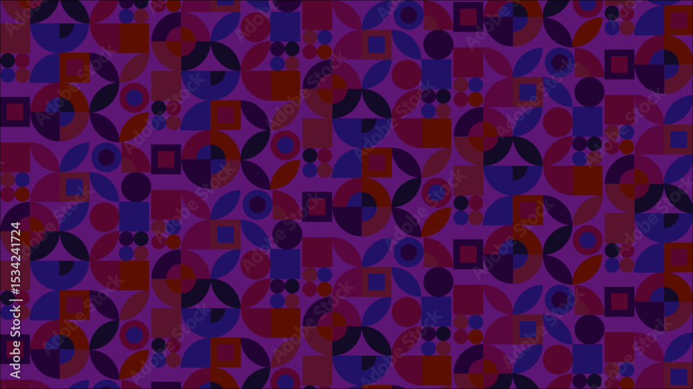 Poster abstract colorful seamless geometric pattern polygon mosaic vector background illustration. modern g
