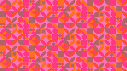 Abstract colorful seamless geometric pattern polygon mosaic vector background illustration. Modern geometric abstract seamless pattern vector background. Ornagte low poly background design.