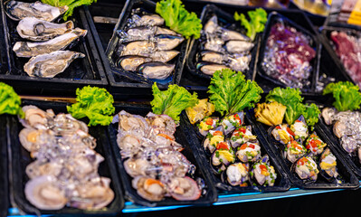 Street food sold at Ao Nang Landmark Night Market, Thailand