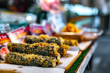Street food sold at Ao Nang Landmark Night Market, Thailand