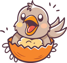 Fototapeta premium cute, adorable, cartoon, 3d-rendered, chick, bird, baby, fluffy, fuzzy, yellow, bright, happy, excited, playful, vibrant colors, high detail, award-winning 