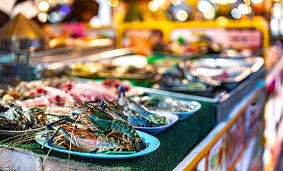 Street food sold at Ao Nang Landmark Night Market, Thailand