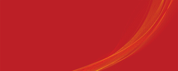 Abstract Red Wave Composition for Presentations and Social Media