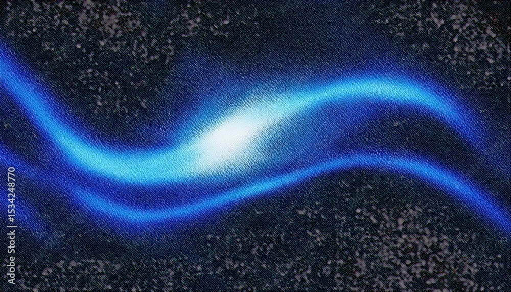Poster ethereal blue flame texture with smooth gradient flow on black background ideal for sci-fi design, d