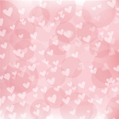 bokeh love heart  background vector