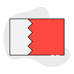 Flag single icon vector illustration