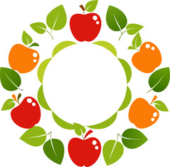 seamless background with apples