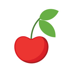cherry-fruit-icon-vector-on-white-background.eps