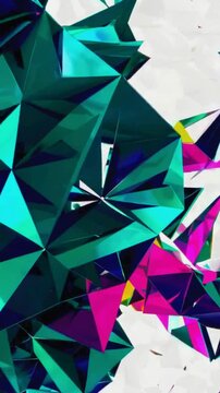 4K UHD screensaver Video of a Geometric Graphic_2