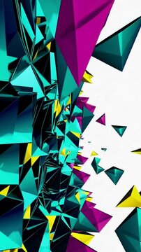 4K UHD screensaver Video of a Geometric Graphic_3