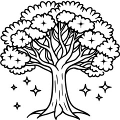 Fantasy Grove Silhouette Art