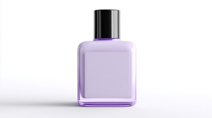 Lavender Essential Oil Packaging Design on White