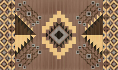 tribal ethnic abstract motif or southwestern motif, navajo