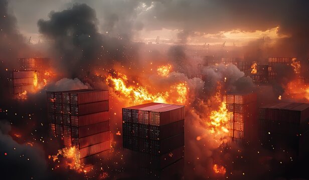Fiery destruction of containers