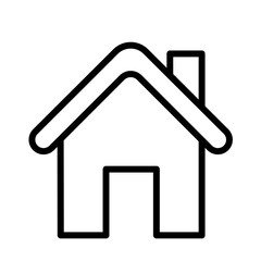 Web home, house button – vector icon