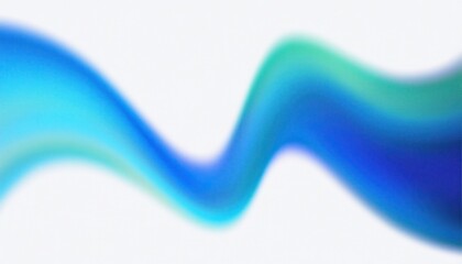 abstract blue green wave gradient blur on white background for modern web design, digital branding, tech UI, minimalist print, or futuristic product presentation

