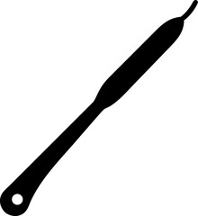 Crochet hook silhouette icon