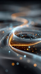 Luminescent strands form ethereal vortex