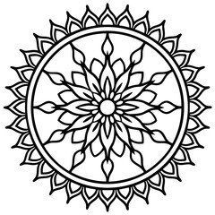 Intricate Mandala Tree Vector Design