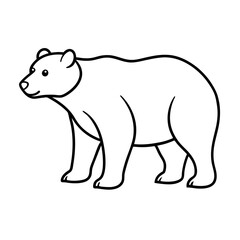 Naklejka premium polar bear vector illustration