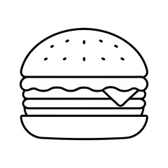 hamburger vector illustration