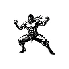 Obraz premium Vector Black Judo Silhouette Throwing Technique Illustration for Self-Defense Art Design