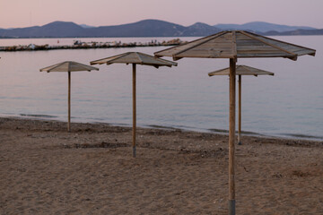 Nea Makri beach and sea Athens Greece