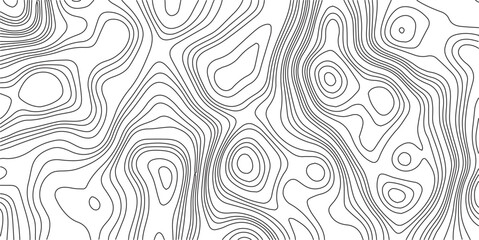 Abstract seamless pattern with lines and stylized height of the topographic contour in lines and topo graphic map design. Topology, Cartography or terrain path concept
