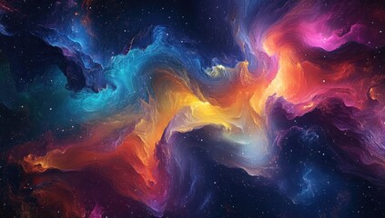 Abstract swirling nebula