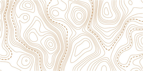 Abstract seamless pattern with lines and stylized height of the topographic contour in lines and topo graphic map design. Topology, Cartography or terrain path concept