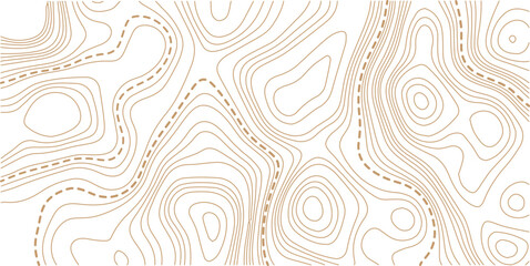 
Abstract topo contour map on white background, Topographic map, Topographic contour lines map seamless pattern. Geographic mountain relief diagram line wave carve pattern.