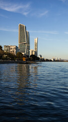 Obraz premium Buildings at Limassol cast line