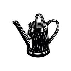 Garden Equipment Black Silhouettes  Farming Tools and Yard Work Icons Design