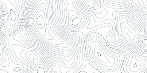 Abstract seamless pattern with lines and stylized height of the topographic contour in lines and topo graphic map design. Topology, Cartography or terrain path concept