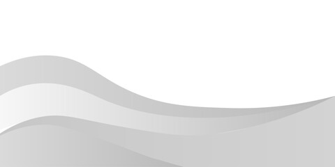 Vector gray line background curve element with white space for text and message design, overlapping layers, vector, modern.