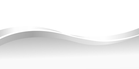 Vector gray line background curve element with white space for text and message design, overlapping layers, vector
