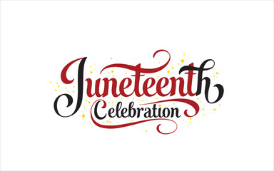 Elegant Juneteenth Celebration – Cursive Flow