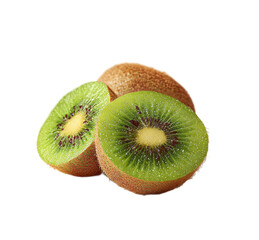 Fototapeta premium [Transparent Background PNG]Fresh Kiwi Slices Close-up