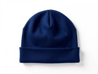 Blue Knit Beanie Hat Winter Accessory Fashion Style